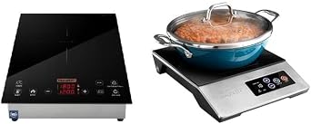 ChangBERT Built-in & Countertop 1800W Commercial Grade Induction Cooktop, NSF Certified Portable Large 8" Heating Coil, Premium Stainless Steel Pro Chef Professional Burner Hot Plate
