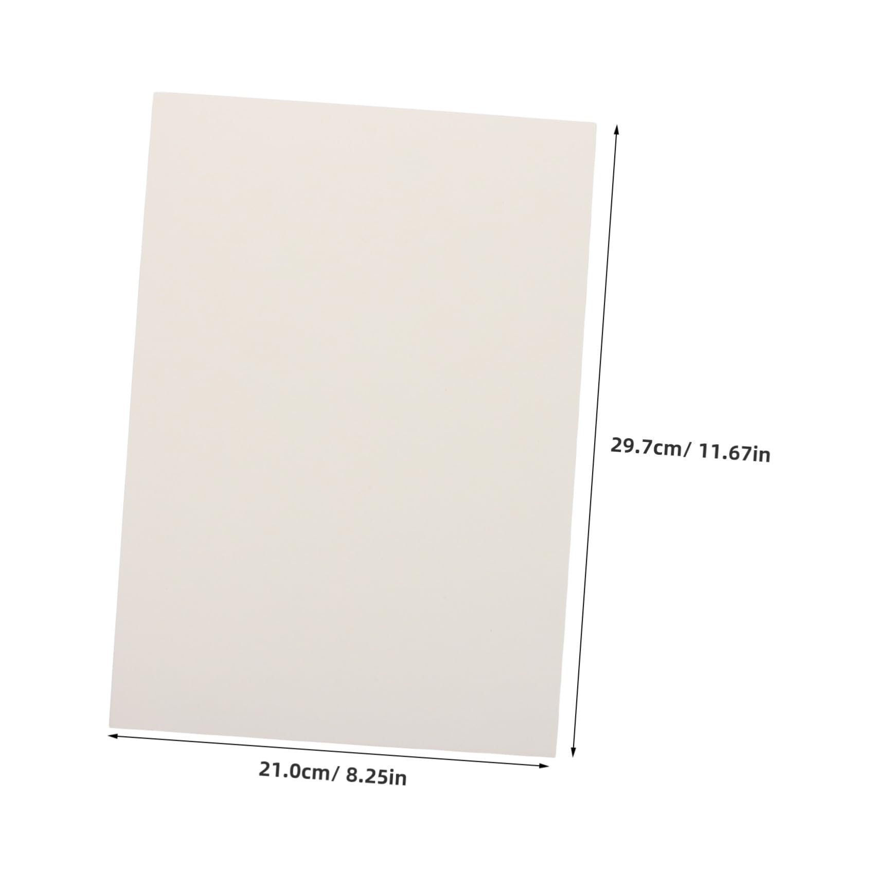 100 Stück Elfenbeinfarbener Karton Packung im A4 Format | Papier mit Seidiger Glatter Oberfläche, Dezente Struktur, für Menükarten