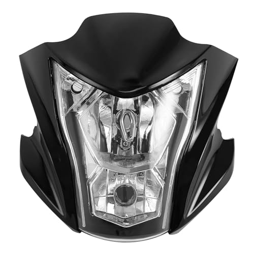 Moto phares avant carénage optique de projecteur noir pour Kawasaki ER-6N 12-16