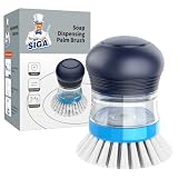 MR.SIGA Seifenspender-Handbürste, 1er-Pack, Marineblau/Blau