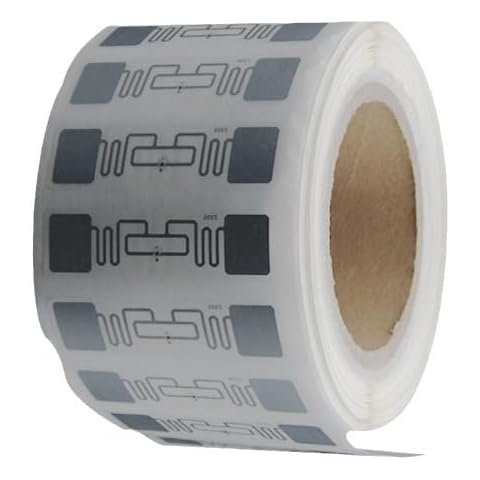 YANZEO 1000PCS UHF RFID Tag 860-960Mhz 9662 UHF 6C RFID Unmanned Supermarket Tag Alien H3 Adhesive Inlay RFID Label Logistics Commodity Electronic Tag Cover