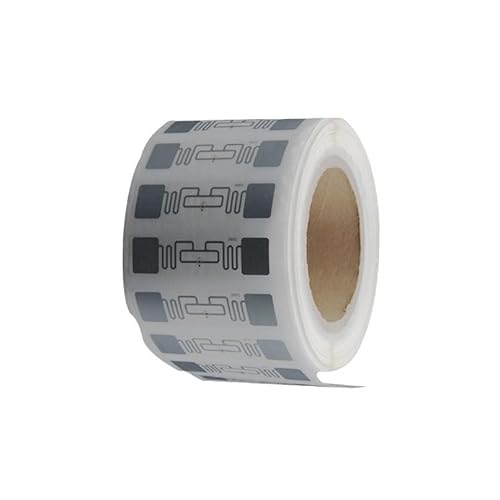 YANZEO 1000PCS UHF RFID Tags 860-960Mhz 9662 UHF 6C RFID Unmanned Supermarket Tag U9 Adhesive Inlay RFID Label Logistics Commodity Electronic Tag