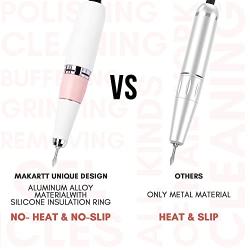 Makartt Rechargeable Nail Drill 30000Rpm Portable Electric E File Malory Acrylic Nail Gel Polish Remover Machine With Nail Drill Bit Set For Manicure Nail Art Salon Nail Tech Home Diy, Pink #TOP3
