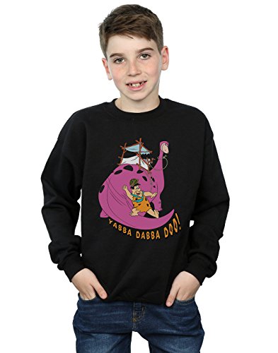 the flintstones Boys Yabba Dabba Doo Sweatshirt 9-11 Years Black