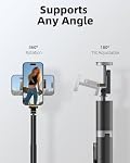 TODI 63" Phone Tripod, Tripod for iPhone & Portable Selfie Stick Tripod with Remote, Phone Tripod Stand for Video Recording, Travel Tripod for Cell Phone Tripod Compatible with iPhone 15/14/13/Android