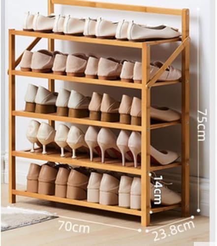 Étagère à chaussures d'entrée pliable rangement chaussures 70cm