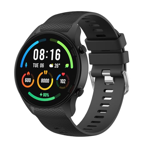 for Garmin Forerunner 255 Strap 265 Strap Venu 2/Venu 3/Vivoactive 4 45mm 22mm Width Adjustable Soft Silicone Quick Release Band for 255/265 Music Legacy Hero (Black)