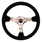 NRG REINFORCED STEERING WHEEL RST-036FL-S + USPL STICKER