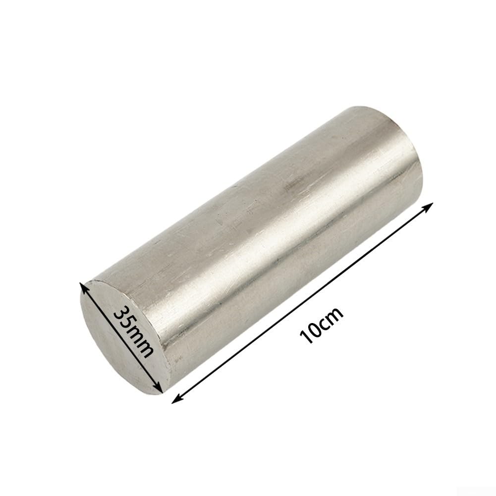 TC4 Titanium Alloy Round Bar 6AL-4V Grade 5 Rod Stock High Strength Heat Resistant Aerospace Material,35Mm Diameter 100Mm Length Silver