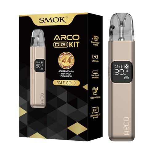 SMOK Arco Digi Kit Pod System Cigarette Electronique 1300mAh Batterie 5W 30W Puissance Cartouche...