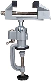 Morsa da tavolo Morsa da banco girevole a 360° con morsetto elettrico per trapano Stent Clip-on Grinder Strumento