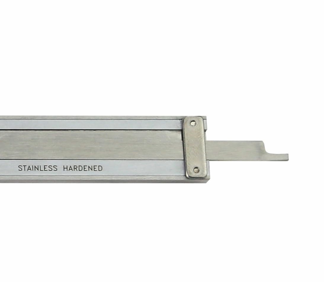 CNC QUALITÄT Calibro a corsoio per orologio, 150 mm, con arresto di profondità, lettura 0,01 mm CNC QUALITÄT Calibro a corsoio per orologio, 150 mm, con arresto di profondità, lettura 0,01 mm