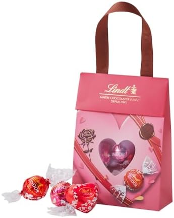 （00:30時点） 【Lindt公式】リンツ Lindt チョコレート リンドールバッグ 6個入 ピンク バレンタイン ギフト ショッピングバッグS付