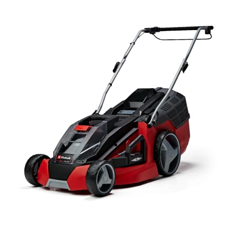 Einhell Tondeuse à Gazon sans Fil GE-CM 43 Li M KIT Power X-Change (36V, Largeur de Coupe 43 cm, Surface conseillée 500 m²) Livré avec 2 Batteries 4,0 Ah...