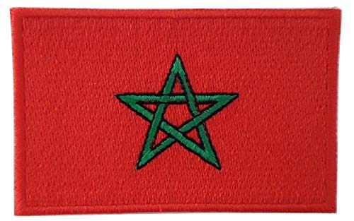 Ecusson Patch drapeau Maroc-ain Afrique Patch Badge Applique brodé-rie thermocollant