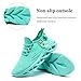 DLWKIPV Mens Walking Running Shoes Slip On Tennis Sneakers Non Slip Athletic Trainers Lightweight Breathable Mesh Comfortable Fashion Light Green US 10