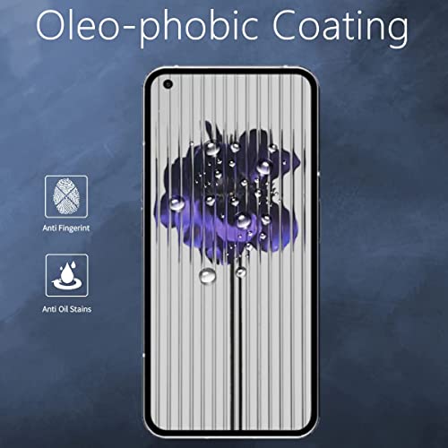 Muzz For Nothing Phone 1 Privacy Screen Protector, Anti-Spy Tempered Glass Film, 9H Hardness, Scratch Resistant, Bubble Free Anti Spy Tempered Glass Screen Protector for Nothing Phone (2 Packs)