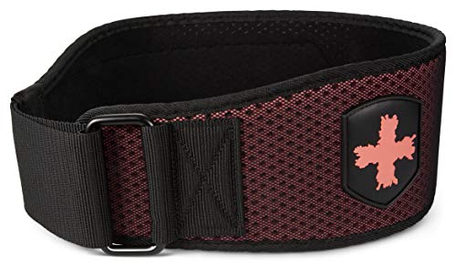 Ceinture de pesée Harbinger Hexcore corail évite la fatigue lombaire sur les séries de 76-86 cm