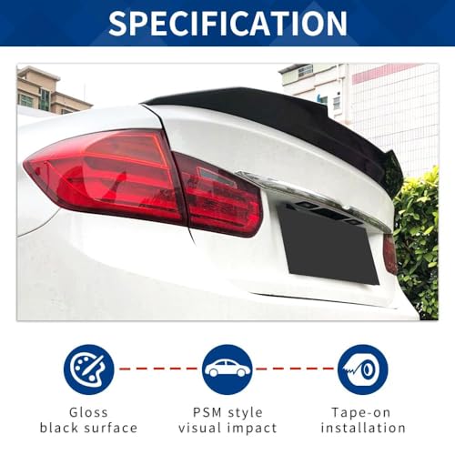XPHAZZ F30 Trunk Spoiler Fit for BMW 2013-2018 3-Series F30 / F80 M3 by XPHAZZ - Used condition - Image 3