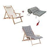 ★ Vous voulez faire une sieste? Lire un bon livre? Le dossier de cette chaise de jardin peut être incliné pour répondre à tous vos besoins.
