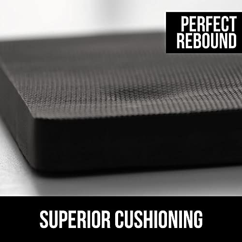 Gorilla Grip Extra Thick Water Resistant Comfortable Kneeling Pad, Provide Support for Knees, Durable Foam Cushion Knee Mat, for Gardening, Yoga, Mechanics, Baby Bath Time, 17.5 x 11 x 1.5, Black