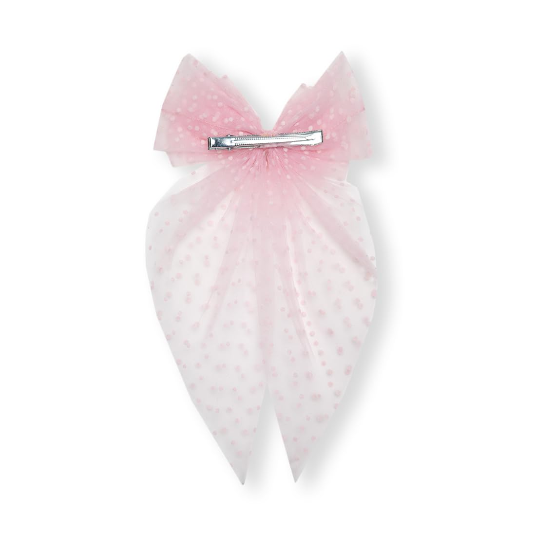 Radhu & Kabby Hair Bows for Women | Bow Hairclips | Women Net Tail Hairbow | Clips Hair Accessories | Pack of 2 | Net Bows | Purple & Pink Color 2