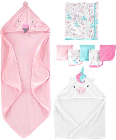 Simple Joys by Carter's Womens 8-Piece Towel and Washcloth Set (Infant) Multi One Size One Size