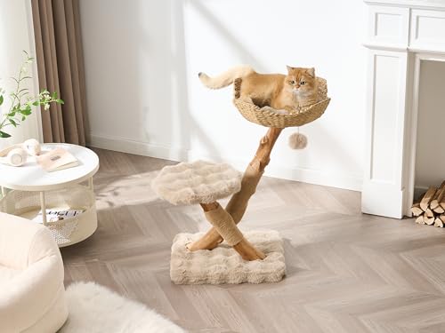 Árbol Moderno para Gatos Interior 20x16x33.5" miniatura 2