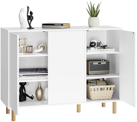 FirFurd Buffet Meuble de Rangement avec 3 Portes Commode Meuble C...