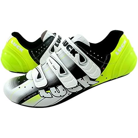 LUCK EVO Zapatillas de Ciclismo Carretera Amarillo 42 EU Cover