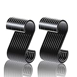 fleischhaken mit ring 🌼【Premium Material】Unsere S Haken bestehen aus hochwertigem Aluminium und sind eloxiert. Ein Oxidfilm auf der Oberfläche verbessert die Korrosionsbeständigkeit, Verschleißfestigkeit und Härte und ist nicht leicht zu rosten. Das maximale Lagergewicht beträgt bis zu 15 kg und ist robust genug, um schwere Gegenstände aufzunehmen.