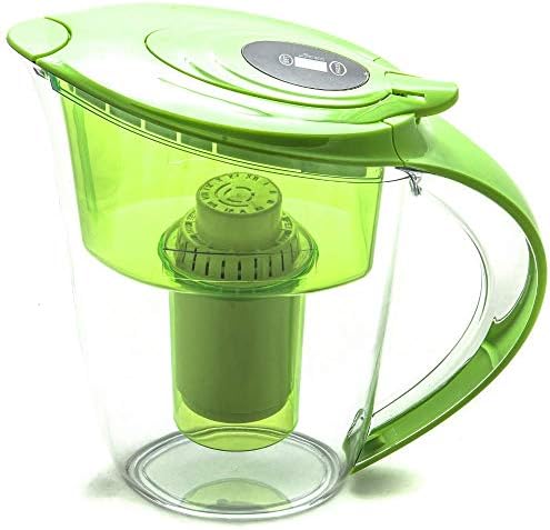 Alkaline Water Filter Pitcher by Health Metric - Highest pH on Amazon from 6 - Stage Filtration - Filters Fluoride Lead & Bacteria - 3.5L. Improves Energy Levels and Boosts Immune System