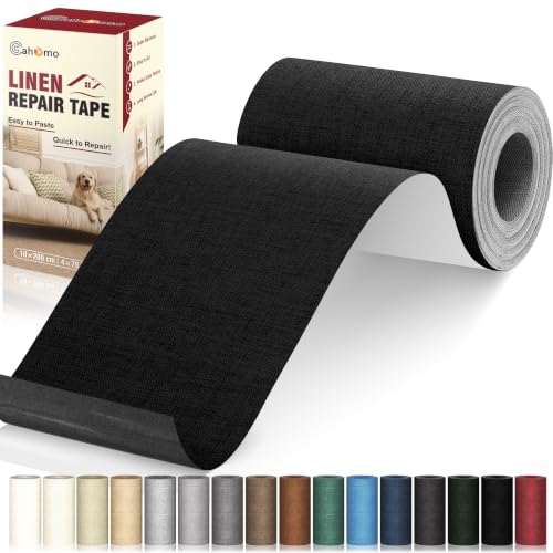 Cahomo Linen Repair Tape 4x79 inch, Self Adhesive Linen Fabric Tape, Linen Fabric Patch Tape Kit...