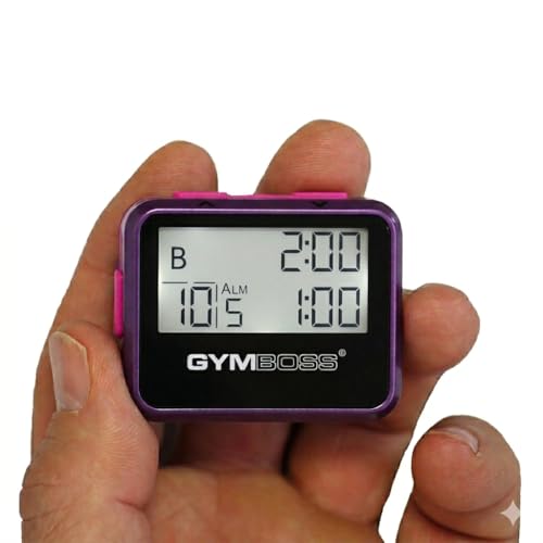 Gymboss Interval Timer and Stopwatch - Violet/Pink Metallic Gloss - Image 2