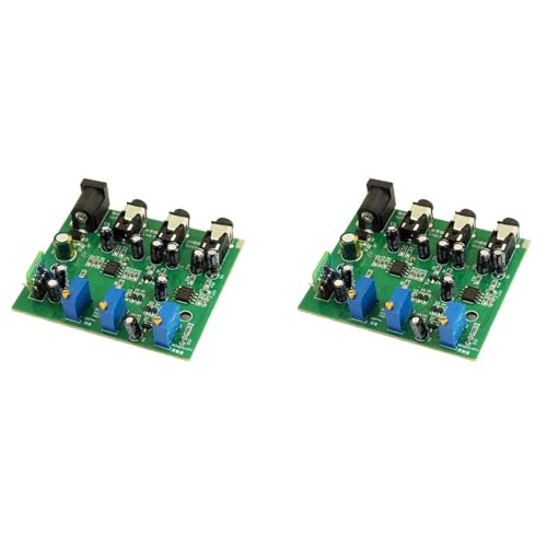 Generchin 2X Module de Circuit D'Atténuation de la Voix Off avec Entrée Audio Prioritaire pour Systèmes de Sonorisation Commerciaux et Systèmes de Sonorisation Grand Public