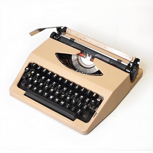 FUYAO Máquina de escribir manual vintage, letras clásicas antiguas, decoración para el hogar y la oficina
