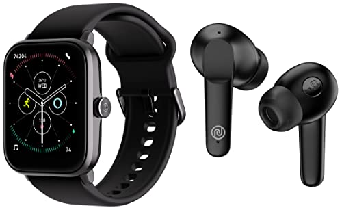 Image of Noise ColorFit Pro 3 Alpha Bluetooth Calling Smart Watch with Alexa Built-in & Buds Vs104 Bluetooth Truly Wireless in Ear Earbuds with Mic, 30-Hours of Playtime, Instacharge