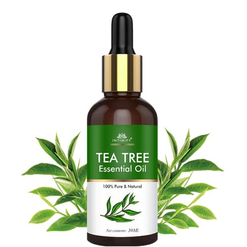 Image of INTIMIFY Tea Tree Essential Oil For Hair, Skin & Face Acne Care | Promote Hair Growth | Aromatherapy | Pure & Undiluted | Women & Men | 30 Ml (Pack of 1)