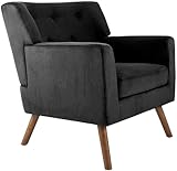 CLP Sillon tapizado Kioni con Pana, Color:Negro