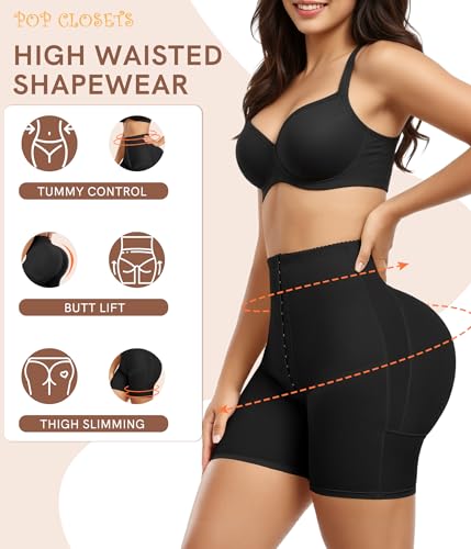 Image of POP CLOSETS Women Butt Lifter Padded Lace Shapewear Thicker Butt Enhancer Control Panties Seamless Fake Buttock Underwear