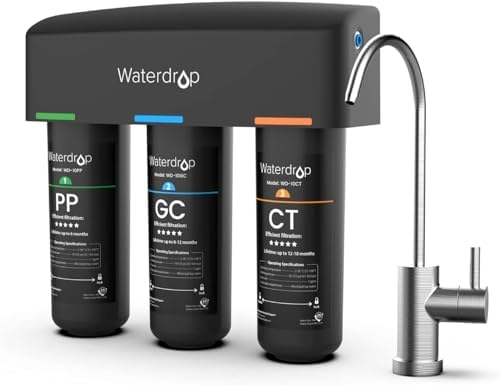 Waterdrop TSB Under Sink Water Filter System, 8-Layer Filtration