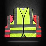 kamizelka odblaskowa, High Visibility With Reflective Strips(Roze,3XL)