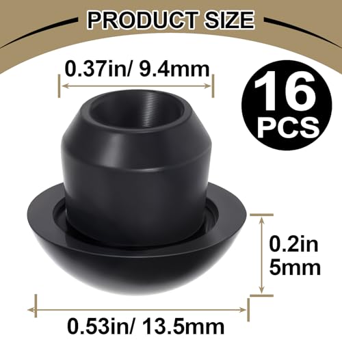 Image of 16pcs Hydraulic Jack Oil Filler Plug, Conical Floor Jack Plug, Universal Bottle Jack Accessories, Rubber Jack Filler Bung for Oil Reservoir Filler Hole