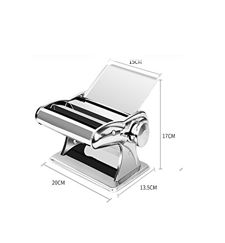 Máquina manual de pasta CGOLDENWALL para hacer pasta y fideos para el hogar, prensas de fideos Wonton, 8 ajustes de grosor ajustables – Material de acero inoxidable (23mm45mm ancho de los fideos)