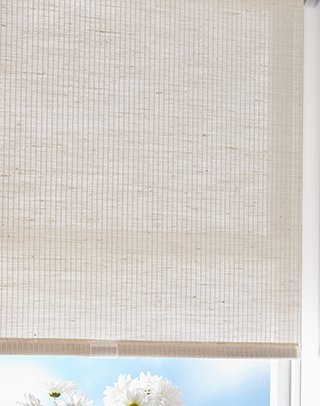 Curtainworks Miami Window Shade, 23" W X 64" L, Natural #TOP2