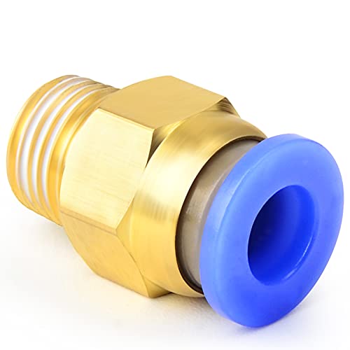 Conector neumático rápido PC10-01 de 10 mm con rosca de 1/8 BSP recta 7