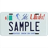 Custom Personalized Metal License Plate Your Name Your State - Choose from All 50 States (Utah Ski,...