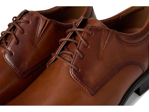 Clarks Men’s Steadwell Lace Oxford Dress Shoe, Dark Tan Leather, 12 - Image 2