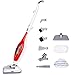 Produktbild SIMBR Dampfreiniger, Dampfbesen Dampfmop Multifunktionaler Tragbarer Handheld Dampfreiniger, 1300 Watt, Geeignet zum Reinigen von Ritzen in Schlafzimmern, Küchen, Teppichen und Böden, Weiß/Rot