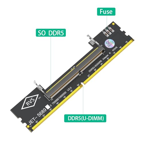Image of DDR5 RAM to SO DDR5 U-DIMM Adapter Memory Card Converter Tester New